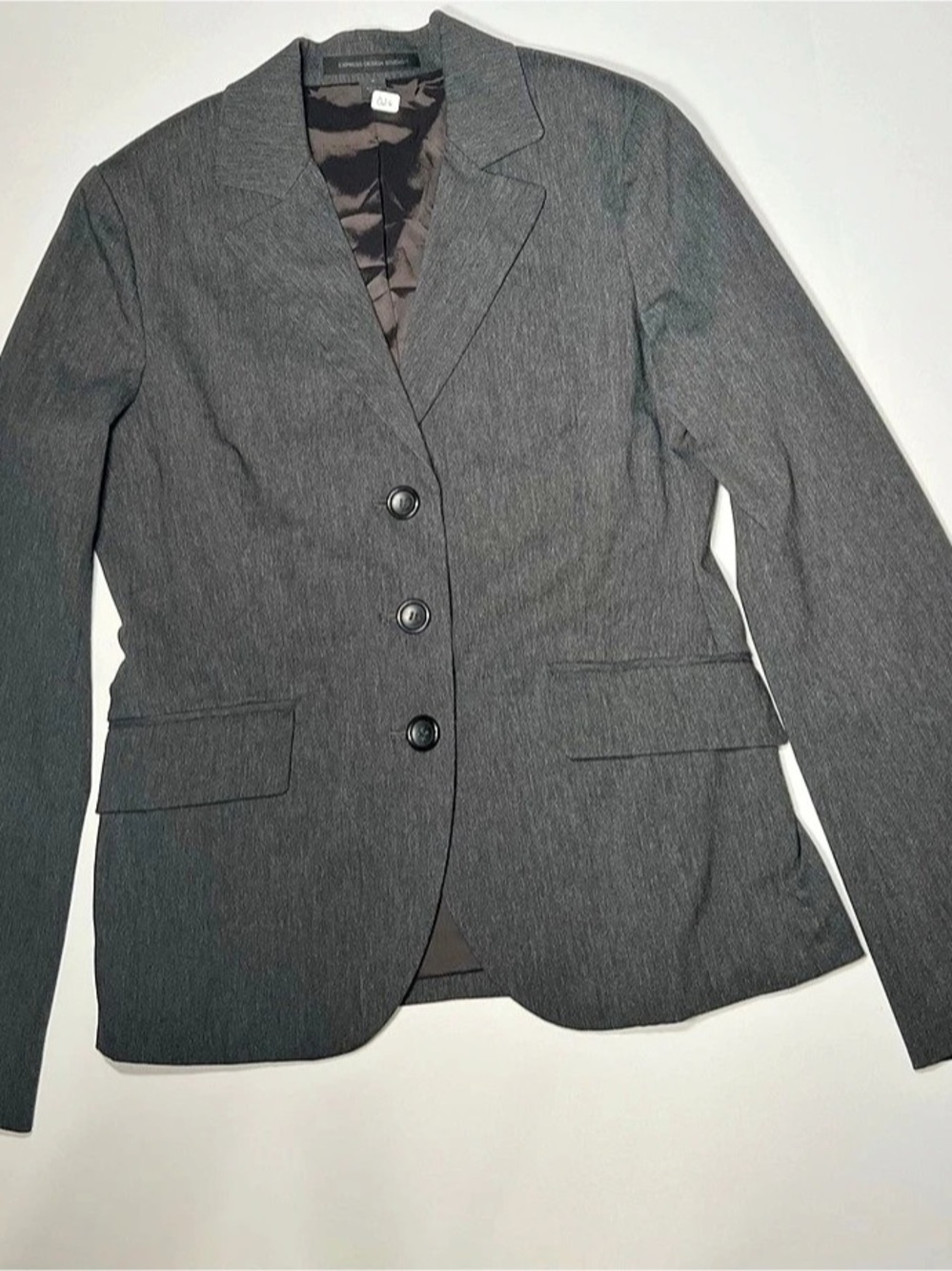 Express Design Studio Gray Blazer Size Small Like New
